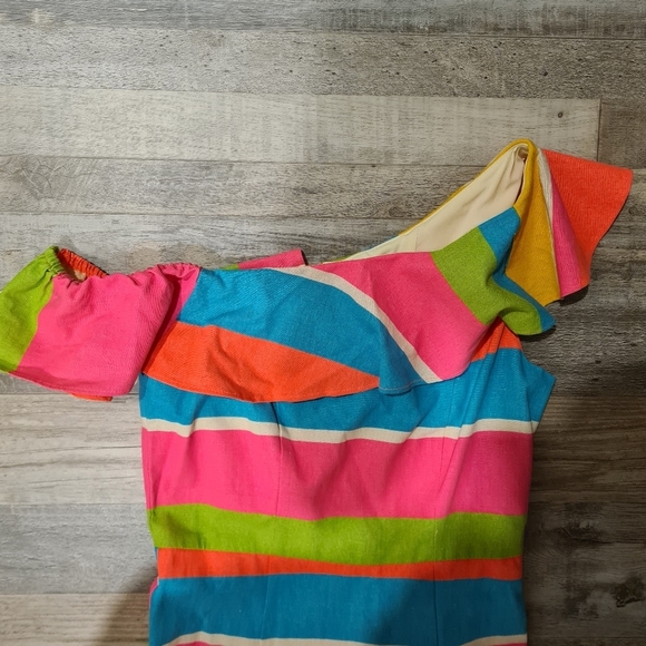 Julie Brown Colorblock Dress SZ 2 - Picture 2 of 6